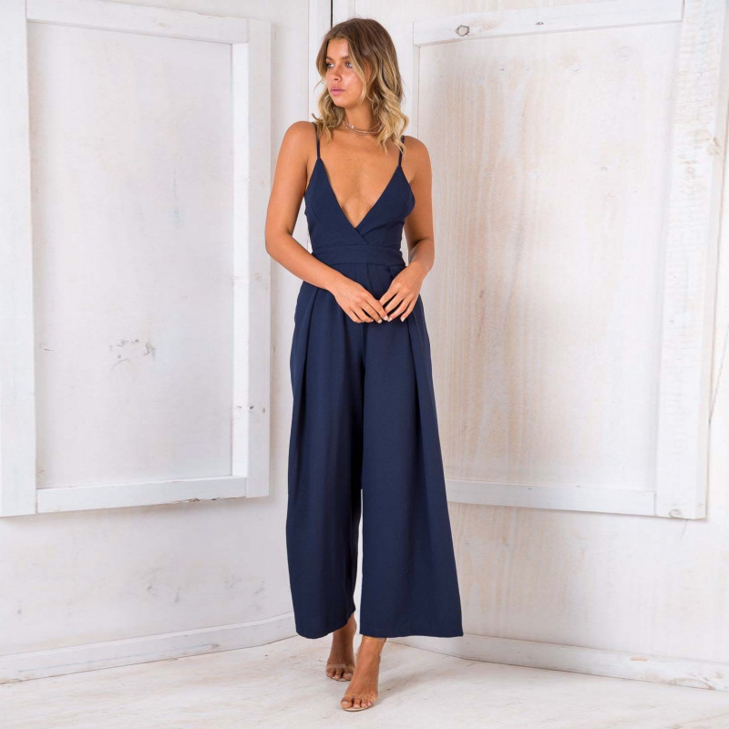 SZ60190-1 wide leg jumpsuit romper